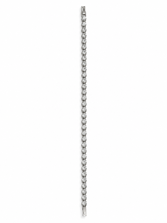 Gold and silver Tennis Bracelet with S925 Clasp